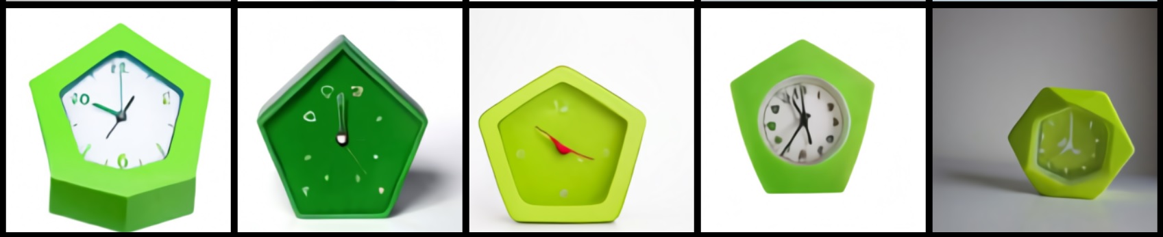 pentagon_green_clock